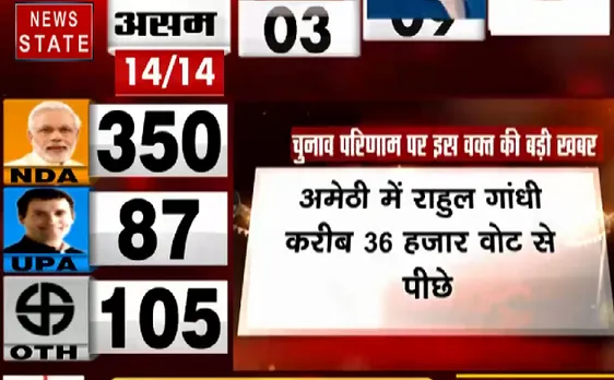 Lok Sabha Election Result 2019 : Smriti Irani अमेठी की देखभाल करें - Rahul Gandhi 