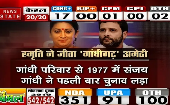 Lok sabha Election Results 2019: स्मृति ने जीता गांधीगढ़ अमेठी, देखें जीत के बाद स्मृति ईरानी ने क्या कहा