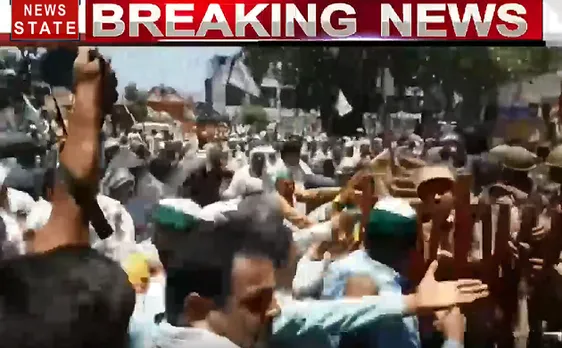 UP के बिजनौर में किसानों और पुलिस में झड़प 