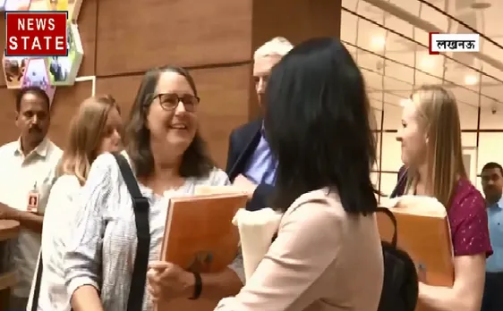 अमेरिका के प्रतिनिधिमंडल के साथ CM Yogi Adityanath ने की मुलाकात 