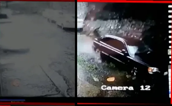 मुंबई में भारी बारिश के कारण दीवार गिरने से हादसा, देखिए VIDEO 