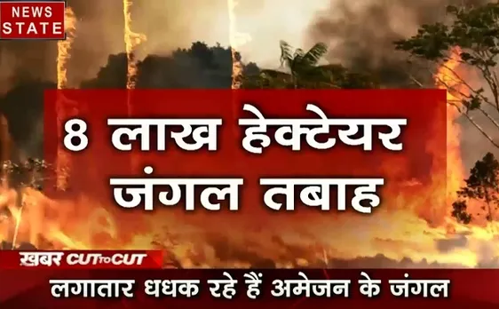 Khabar Cut To Cut: अमेजन के जंगलों में आग का आपातकाल, बारिश, बाढ़ और बर्बादी, देखें देश दुनिया की खबरें 