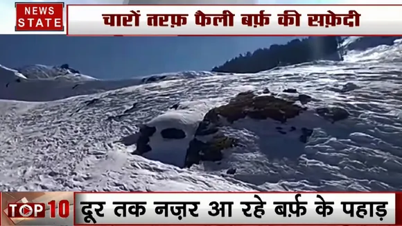 बर्फ के बड़े- बड़े हिमखंडो से ढका बद्रीनाथ राष्ट्रीय राजमार्ग, भारी बर्फबारी से जमीं उत्तराखंड की सड़कें