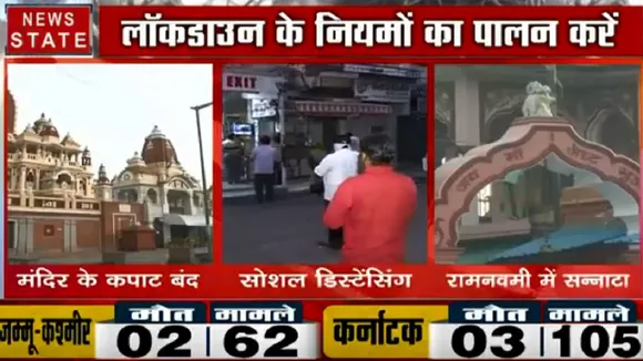 Coronavirus : देखिए कैसे पसरा हुआ है मंदिरों में सन्नाटा
