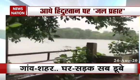 भारी बारिश के गुजरात में बाढ़ जैसे हालात, निचले इलाकों के डूबने का खतरा
