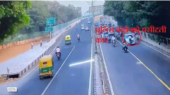 Viral video: पुलिस वाले को गाड़ी के बोनट पर लटका कर घसीटती ले गई कार, देखें वीडियो