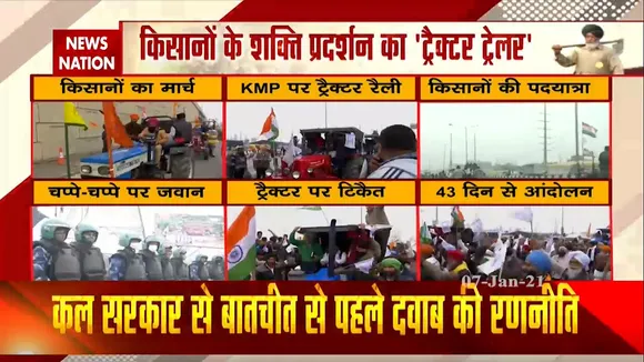 किसानों ने निकली ट्रेक्टर मार्च