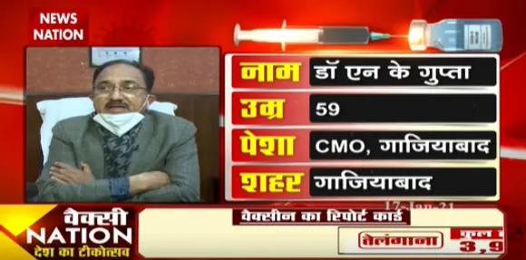 कोरोना वैक्सीन लगवाने के बाद आज मेरा आत्मविश्वास बड़ा है- डॉ  एन के गुप्ता, सीएमओ