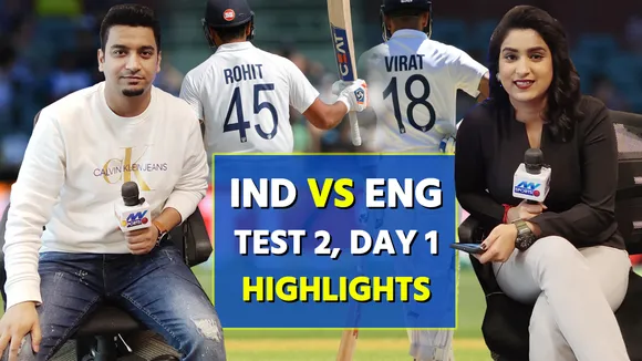 Ind Vs Eng : रोहित शर्मा का शतक, रहाणे की हाफ सेंचुरी