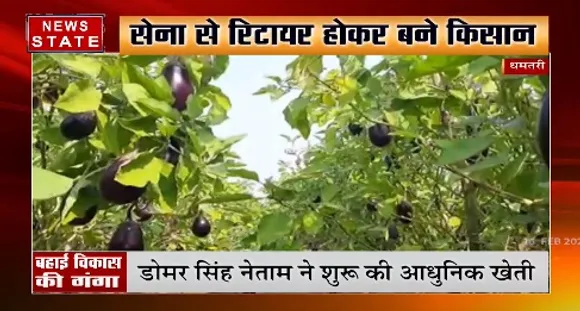 धमतरी में डोमर सिंह नेताम ने शुरू की आधुनिक खेती