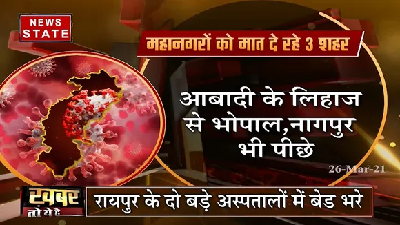 खबर तो ये है: छत्तीसगढ़ में फिर डराने लगा है कोरोना, रायपुर के दो बड़े अस्पतालों के बेड भरे