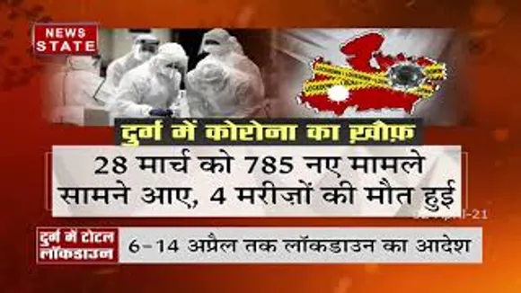 बढ़ते कोरोना केस पर दुर्ग में लगा लॉकडाउन
