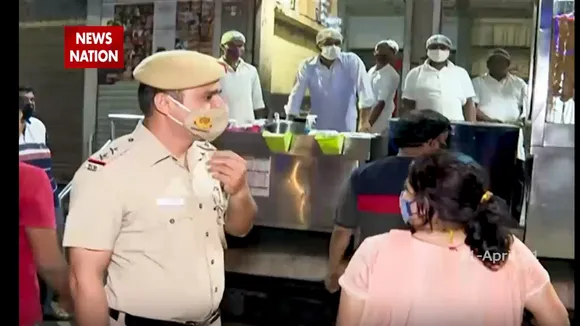 नाइट कर्फ्यू और मास्क वॉयलेशन पर कड़कड़डूमा कम्युनिटी सेंटर में बड़ी ड्राइव