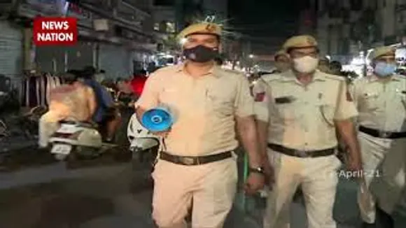 पूर्वी दिल्ली की कृष्णा नगर में नाइट कर्फ्यू और सोशल डिस्टेंसिंग वायलेशन पर स्पेशल ड्राइव