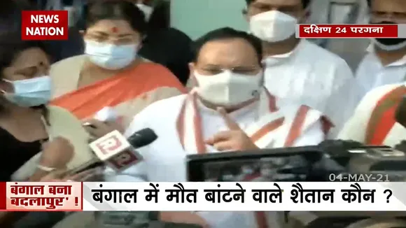बंगाल में हमला पीड़ितों से मिलने पहुंचे BJP अध्यक्ष जेपी नड्डा