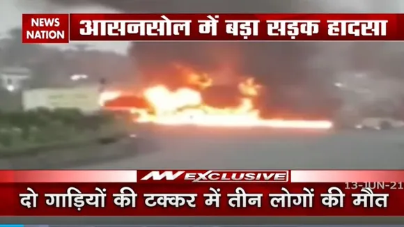 पश्चिम बंगाल के आसनसोल में बड़ा सड़क हादसा