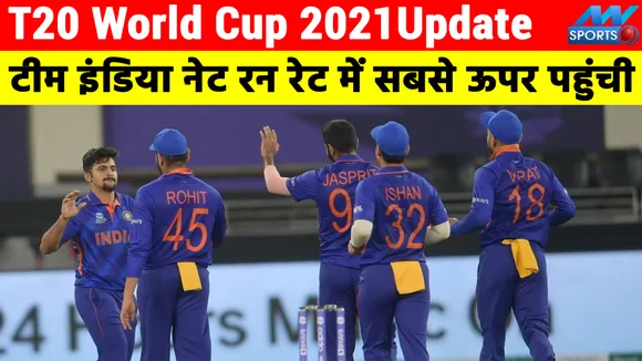 T20 World Cup 2021 Update  टीम इंडिया नेट रन रेट में सबसे ऊपर पहुंची