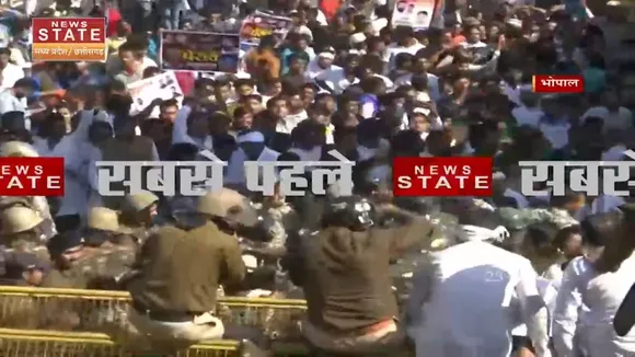 Exclusive: Bhopal में CM House का घेराव कर रहे NSUI के कार्यकर्ता