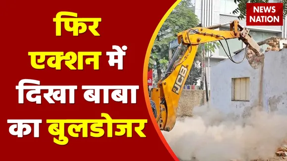NOIDA Sector 93A : ओमैक्स सोसायटी में अतिक्रमण पर बुलडोजर एक्शन