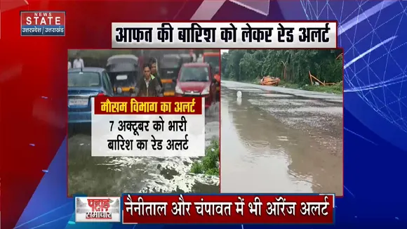 Dehradun News: आज भारी बारिश को लेकर रेड अलर्ट जारी