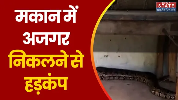 Mahoba News: मकान में अजगर निकलने से हड़कंप