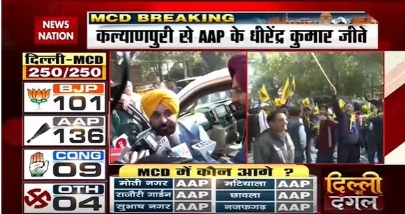 Delhi MCD Election Breaking : Punjab के CM भगवंत मान ने AAP की जीत का किया दावा | Delhi News |