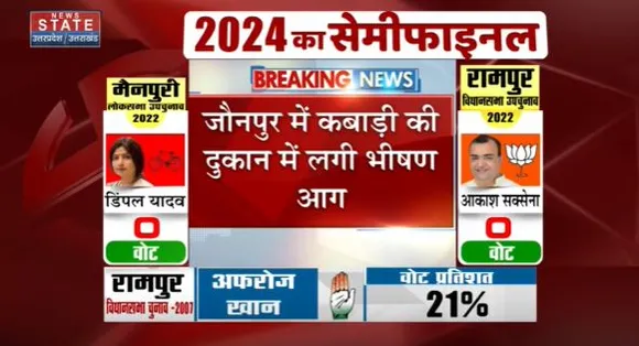 Jaunpur Fire BRK : जौनपुर में कबाड़ी के दुकान में लगी भीषण आग