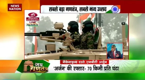 Republic Day 2023 : कर्तव्य पथ पर 75 आर्मड रेजिमेंट का मुख्य युद्धक टैंक अर्जुन |