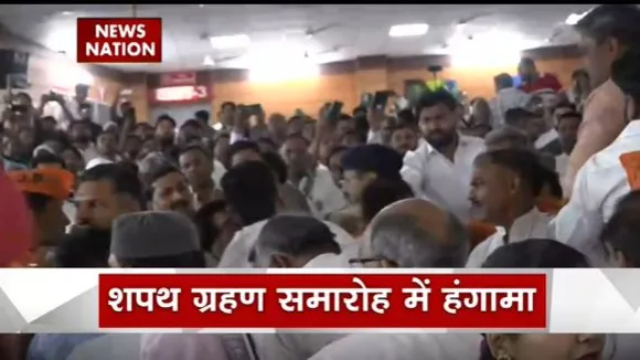 Uttar Pradesh Breaking : Meerut में शपथ ग्रहण समारोह में हंगामा