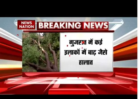 गुजरात के कई इलाकों में बाढ़ जैसे हालात, मांडवी, कच्छ में भारी बारिश से भरा पानी