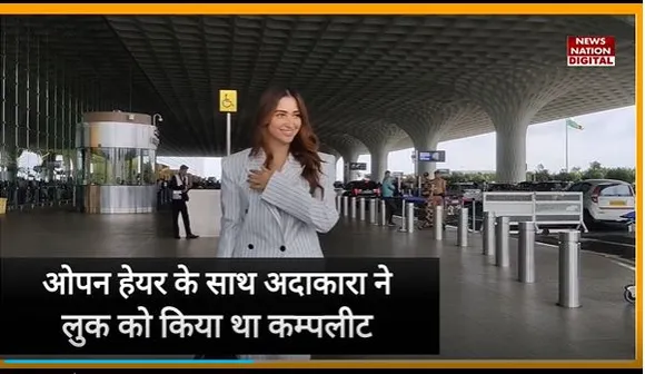 Tamanna Bhatia Spotted : Mumbai एयरपोर्ट पर हुईं स्पॉट तमन्ना भाटिया