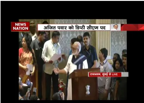 NCP नेता अजीत पवार ने ली डिप्टी सीएम पद की शपथ, शिंदे सरकार में हुए शामिल