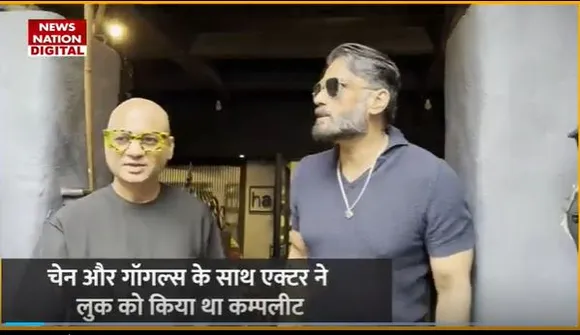 Suniel Shetty Spotted : हेयर स्टाइलिस्ट आलिम हकीम के सैलून पर स्पॉट हुए सुनिल शेट्टी