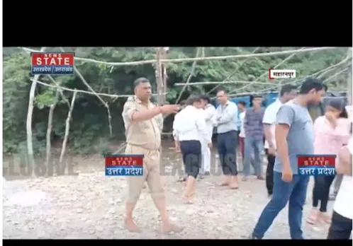 Saharanpur : शाकुम्भरी देवी मंदिर की नदी में आया सैलाब, पुलिस ने लोगों को हटाया