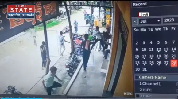 Uttar Pradesh : Mainpuri में युवक की बेरहमी से पिटाई