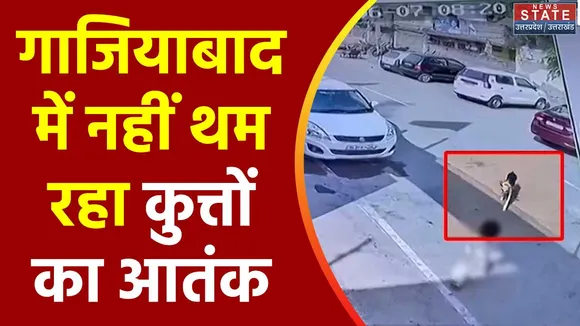 Uttar Pradesh : Ghaziabad में आवारा कुत्तों का आतंक
