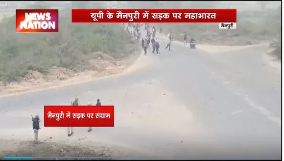 Transporters Strike : UP के मैनपुरी में पुलिस और ट्रक ड्राइवर में पथराव