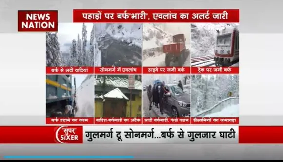 Super Sixer : Jammu-Kashmir में भारी बर्फबारी
