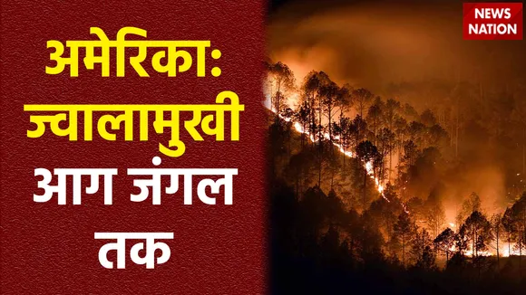 ग्वाटेमाला अमेरिका में आग का कहर जारी, ज्वालामुखी की आग जंगल तक पहुंची