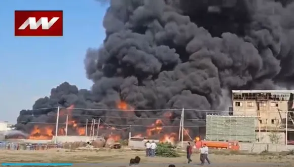 Punjab Fire : Punjab के डेरा बस्सी में भीषण आग