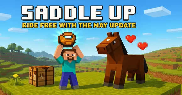 Craft and conquer Minecraft’s May update finally lets you build your own saddle