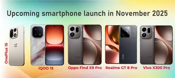 Upcoming smartphone launch in November 2025