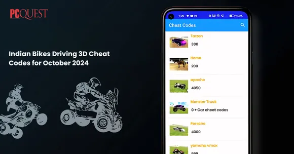 Indian Bikes Driving 3D Cheat Codes for October 2024