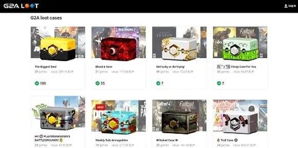 G2A loot cases for gamers