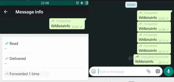Forwarded’ feature