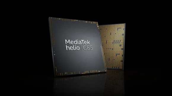 MediaTek Helio G85 Chip Black tilted