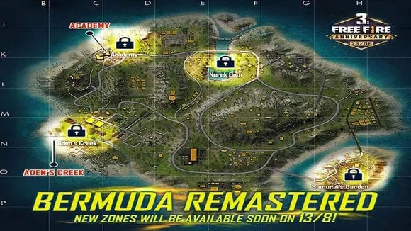Garena Free Fire Bremuda map update