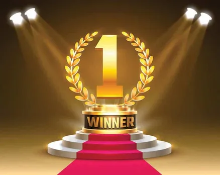 winner 1 best podium award sign golden object vector 28928180