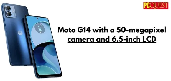 Moto G14 with a 50 megapixel camera and 6.5 inch LCD