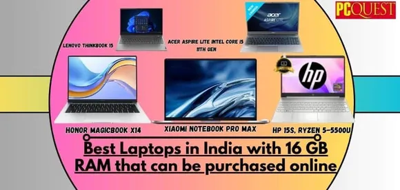 Best Laptops in India with 16 GB RAM that can be purchased online